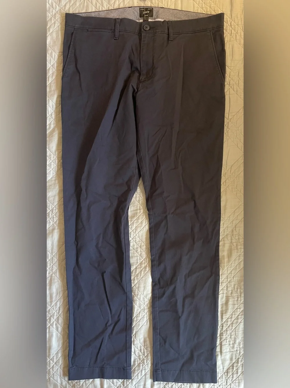 J. CREW 484 Slim-fit stretch chino pant in Navy Size 34/32 $98 AR885